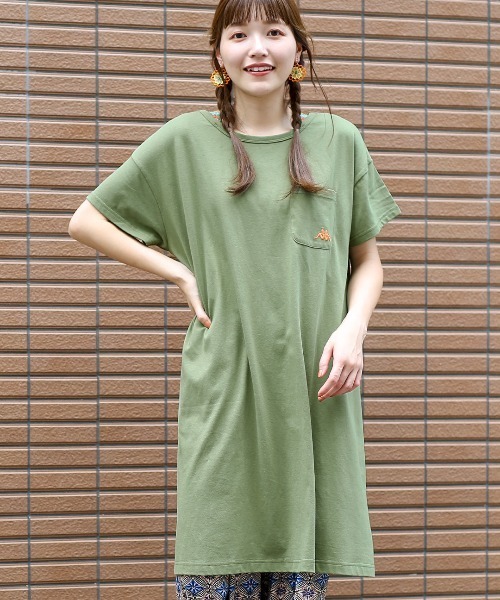 Kappa(カッパ)の「Kappa コラボ 吸汗速乾・接触冷感ホルターワンピース【Kappa×チチカカ】(ワンピース・レディース・カーキ/マスタード・MEDIUM)」の9枚目の写真