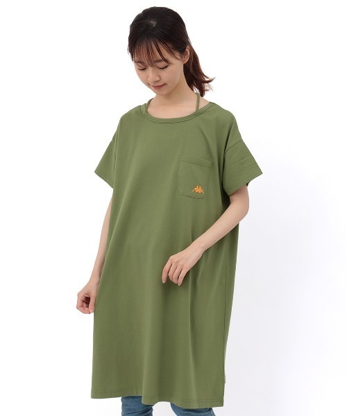 Kappa(カッパ)の「Kappa コラボ 吸汗速乾・接触冷感ホルターワンピース【Kappa×チチカカ】(ワンピース・レディース・カーキ/マスタード・MEDIUM)」の11枚目の写真