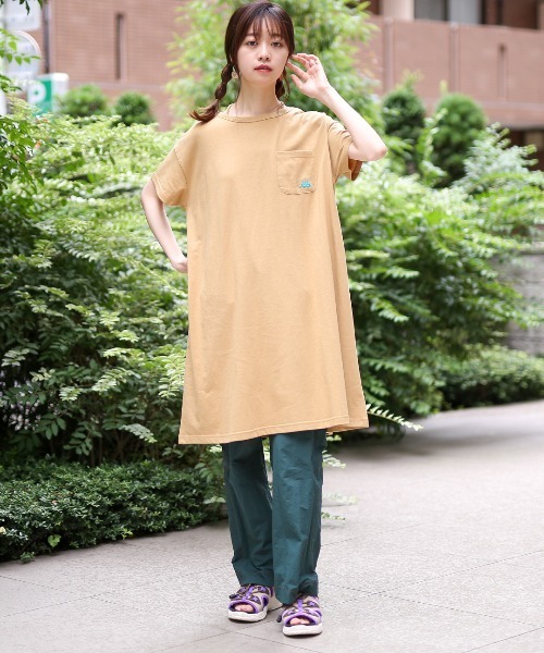 Kappa(カッパ)の「Kappa コラボ 吸汗速乾・接触冷感ホルターワンピース【Kappa×チチカカ】(ワンピース・レディース・カーキ/マスタード・MEDIUM)」の3枚目の写真