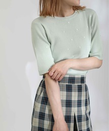 PICCIN | ドット柄刺繍ニット(ニット/セーター)