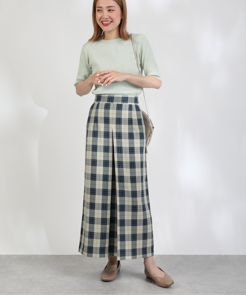 PICCIN(ピッチン)の「ドット柄刺繍ニット(ニット/セーター・レディース・ホワイト/ブラック/ライトグリーン・M)」の17枚目の写真