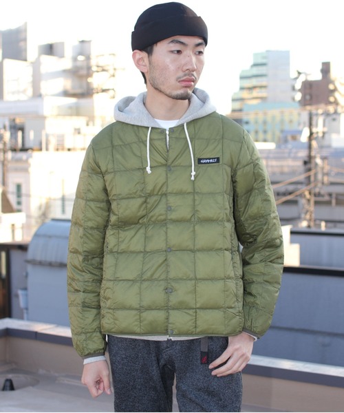 Gramicci（グラミチ）の「TAION×GRAMICCI/タイオン×グラミチ　インナーダウンジャケット　INNER DOWN JACKET　G2FU-J082-TG（ダウンジャケット/コート・メンズ・ブラック/ベージュ/オリーブ/カモフラージュ・M/L/XL）」の21枚目の写真