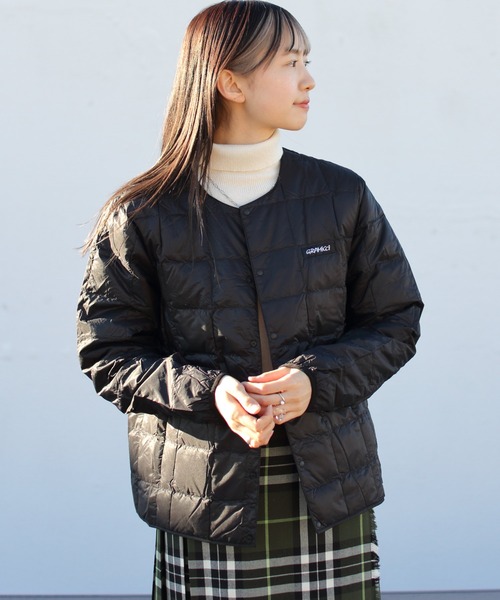 Gramicci（グラミチ）の「TAION×GRAMICCI/タイオン×グラミチ　インナーダウンジャケット　INNER DOWN JACKET　G2FU-J082-TG（ダウンジャケット/コート・メンズ・ブラック/ベージュ/オリーブ/カモフラージュ・M/L/XL）」の5枚目の写真