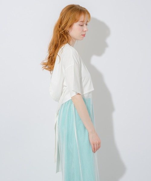 Lant Kalte（ラントカルテ）の「Lant Kalte メッシュカットアンサンブルワンピース（ワンピース・レディース・ブラック/ホワイト・FREE）」の5枚目の写真