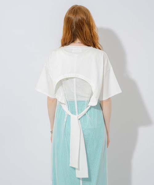 Lant Kalte（ラントカルテ）の「Lant Kalte メッシュカットアンサンブルワンピース（ワンピース・レディース・ブラック/ホワイト・FREE）」の6枚目の写真