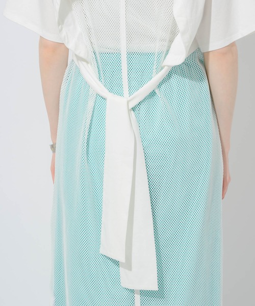 Lant Kalte（ラントカルテ）の「Lant Kalte メッシュカットアンサンブルワンピース（ワンピース・レディース・ブラック/ホワイト・FREE）」の9枚目の写真