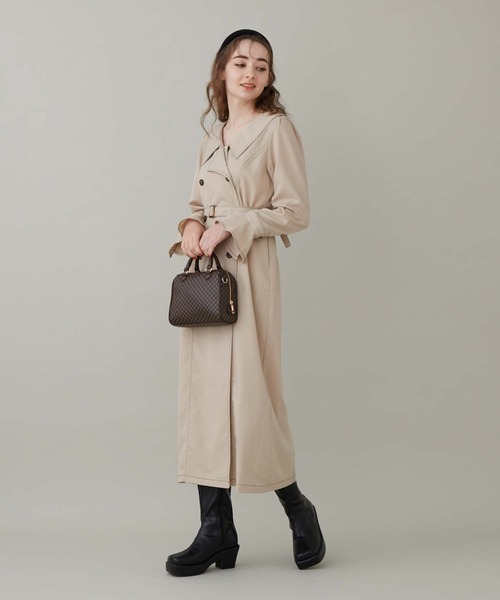 archives（アルシーヴ）の「一体底ロングブーツ（ブーツ・レディース・ブラック/モカ・MEDIUM/LARGE）」の4枚目の写真