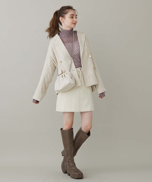 archives（アルシーヴ）の「一体底ロングブーツ（ブーツ・レディース・ブラック/モカ・MEDIUM/LARGE）」の16枚目の写真