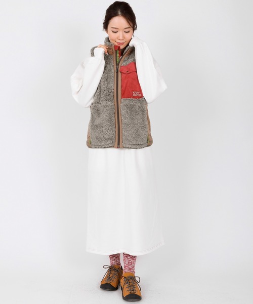 KRIFF MAYER Lady's Collection（クリフメイヤーレディースコレクション）の「シャギーボアベスト（ベスト・レディース・ベージュ/ネイビー/グレー/カーキ/モカ/ナチュラル/カラフル・MEDIUM/LARGE）」の12枚目の写真