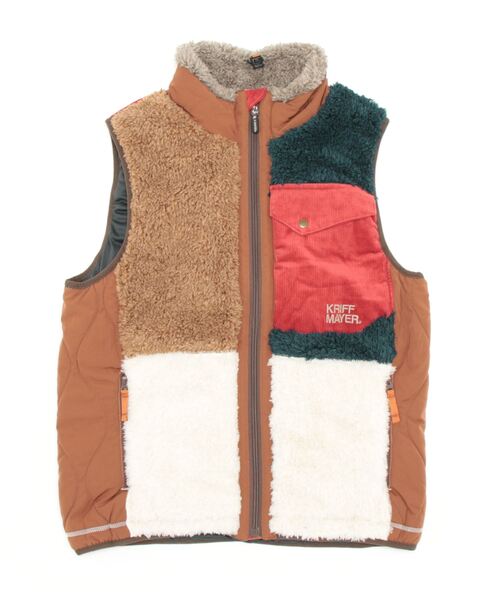 KRIFF MAYER Lady's Collection（クリフメイヤーレディースコレクション）の「シャギーボアベスト（ベスト・レディース・ベージュ/ネイビー/グレー/カーキ/モカ/ナチュラル/カラフル・MEDIUM/LARGE）」の8枚目の写真