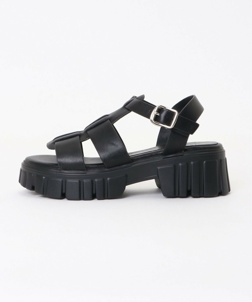 notch.（ノッチ）の「厚底グルカサンダル 2（サンダル・レディース・ブラック/オフホワイト・M/L）」の8枚目の写真