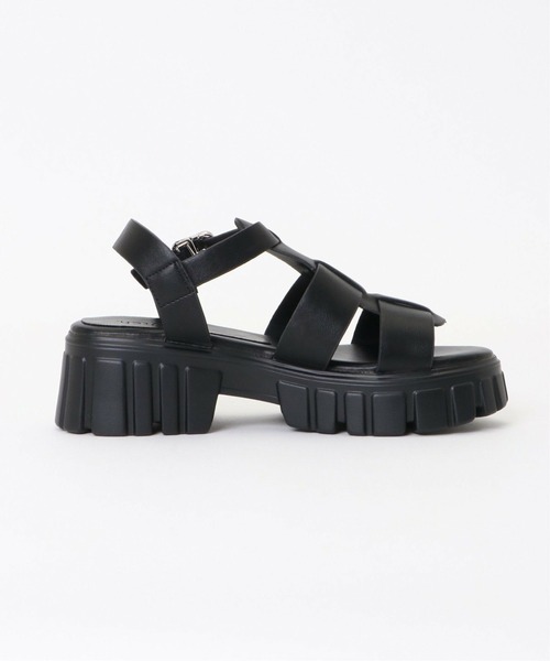 notch.（ノッチ）の「厚底グルカサンダル 2（サンダル・レディース・ブラック/オフホワイト・M/L）」の7枚目の写真