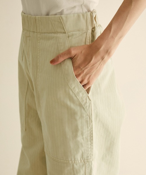 SALON adam et rope'（サロン アダム エ ロペ）の「【洗える】ヴィンテージライクイージーベイカーパンツ（その他パンツ・レディース・ブラック/グリーン/グリーン系その他・FREE）」の7枚目の写真