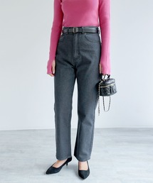 デニムストレートパンツ