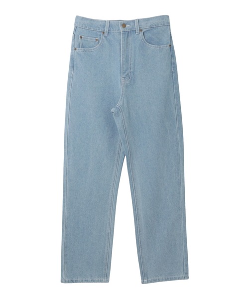 andme（アンドミー）の「デニムストレートパンツ（デニムパンツ・レディース・ブラック/ブルー/サックスブルー・M/L）」の18枚目の写真