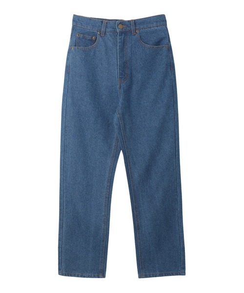 andme（アンドミー）の「デニムストレートパンツ（デニムパンツ・レディース・ブラック/ブルー/サックスブルー・M/L）」の16枚目の写真