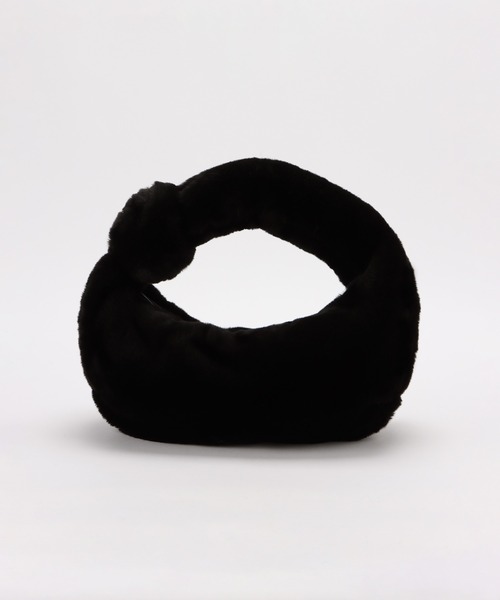 ANITA BILARDI（アニタビラルディ）の「【ANITA BILARDI(アニタ ビラルディ)】DONUTS BAG / フェイクファーショルダーバッグ（ショルダーバッグ・レディース・ブラック/アイボリー・2）」の9枚目の写真