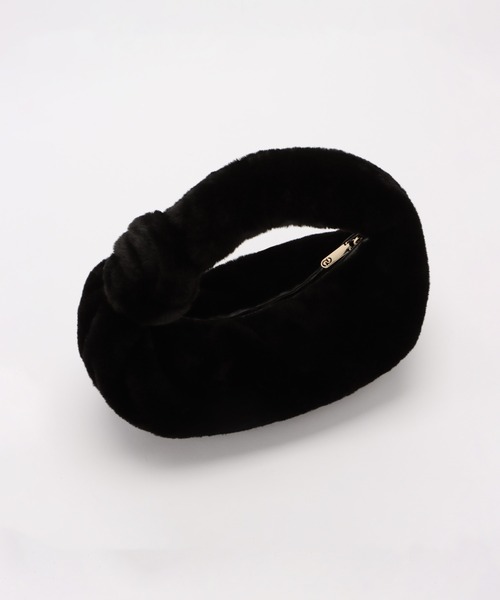 ANITA BILARDI（アニタビラルディ）の「【ANITA BILARDI(アニタ ビラルディ)】DONUTS BAG / フェイクファーショルダーバッグ（ショルダーバッグ・レディース・ブラック/アイボリー・2）」の10枚目の写真