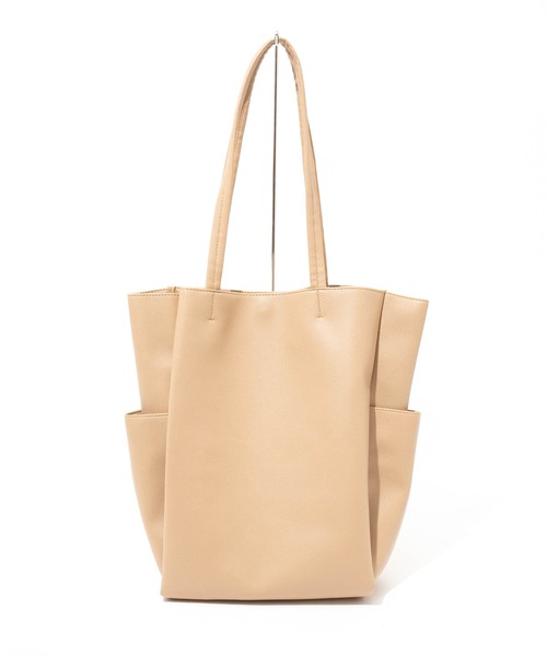 polka polka(ポルカポルカ)の「polka polka / ポルカポルカ 収納上手 ポケット トートバッグ レザー Storage tote SDI(トートバッグ・レディース・ブラック/ベージュ/グレー/グレイッシュベージュ/チャコール/シルバー・FREE)」の22枚目の写真