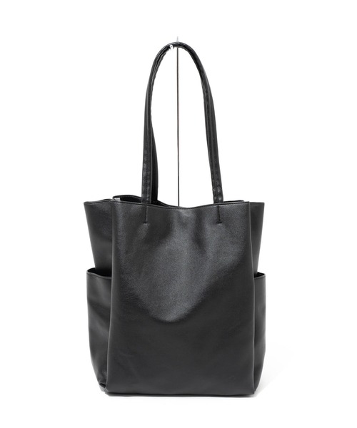 polka polka(ポルカポルカ)の「polka polka / ポルカポルカ 収納上手 ポケット トートバッグ レザー Storage tote SDI(トートバッグ・レディース・ブラック/ベージュ/グレー/グレイッシュベージュ/チャコール/シルバー・FREE)」の18枚目の写真