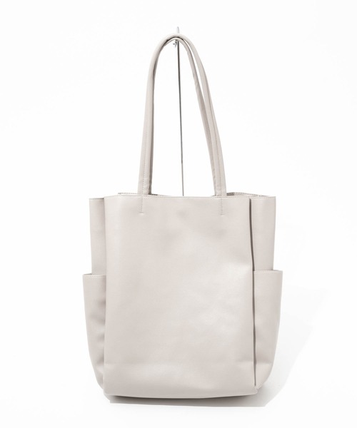 polka polka(ポルカポルカ)の「polka polka / ポルカポルカ 収納上手 ポケット トートバッグ レザー Storage tote SDI(トートバッグ・レディース・ブラック/ベージュ/グレー/グレイッシュベージュ/チャコール/シルバー・FREE)」の20枚目の写真
