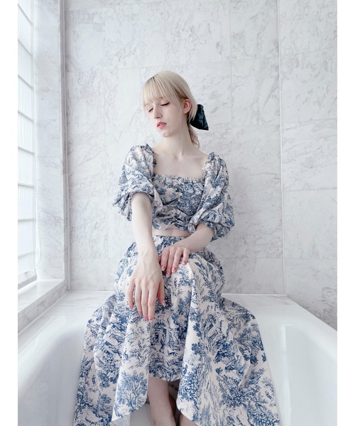 PAIN（ペイン）の「トワルドジュイロングスカート（スカート・レディース・ブルー/ピンク・FREE）」の13枚目の写真