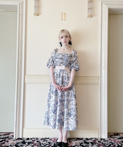 PAIN（ペイン）の「トワルドジュイロングスカート（スカート・レディース・ブルー/ピンク・FREE）」の11枚目の写真