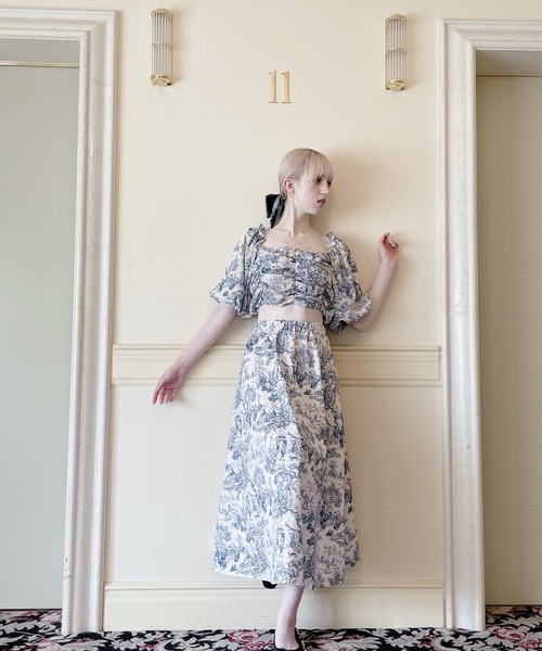 PAIN（ペイン）の「トワルドジュイロングスカート（スカート・レディース・ブルー/ピンク・FREE）」の14枚目の写真