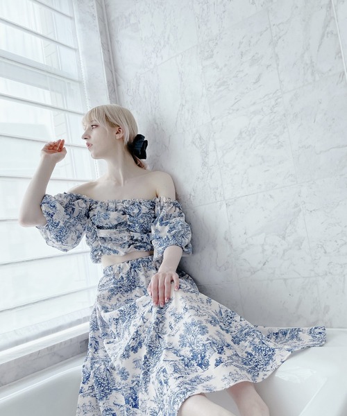 PAIN（ペイン）の「トワルドジュイロングスカート（スカート・レディース・ブルー/ピンク・FREE）」の15枚目の写真