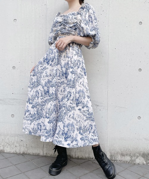 PAIN（ペイン）の「トワルドジュイロングスカート（スカート・レディース・ブルー/ピンク・FREE）」の21枚目の写真