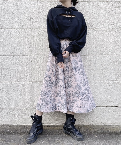 PAIN（ペイン）の「トワルドジュイロングスカート（スカート・レディース・ブルー/ピンク・FREE）」の5枚目の写真