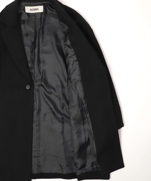 BASISBROEK（バシスブルック）の「[BASISBROEK] EGG メルトンウールオーバーコート（チェスターコート・レディース・ブラウン/ブラック/ベージュ・1）」の15枚目の写真