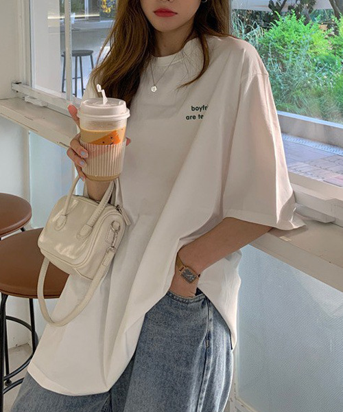 VENCEEXCHANGE(ヴァンスエクスチェンジ)の「シンプルロゴTシャツ(Tシャツ/カットソー・レディース・ホワイト/チャコールグレー/ワインレッド/グリーン・FREE)」の1枚目の写真