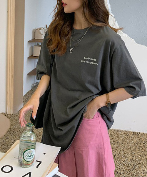 VENCEEXCHANGE(ヴァンスエクスチェンジ)の「シンプルロゴTシャツ(Tシャツ/カットソー・レディース・ホワイト/チャコールグレー/ワインレッド/グリーン・FREE)」の12枚目の写真