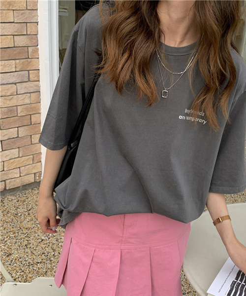 VENCEEXCHANGE(ヴァンスエクスチェンジ)の「シンプルロゴTシャツ(Tシャツ/カットソー・レディース・ホワイト/チャコールグレー/ワインレッド/グリーン・FREE)」の14枚目の写真