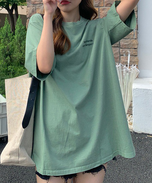 VENCEEXCHANGE(ヴァンスエクスチェンジ)の「シンプルロゴTシャツ(Tシャツ/カットソー・レディース・ホワイト/チャコールグレー/ワインレッド/グリーン・FREE)」の16枚目の写真