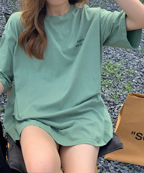 VENCEEXCHANGE(ヴァンスエクスチェンジ)の「シンプルロゴTシャツ(Tシャツ/カットソー・レディース・ホワイト/チャコールグレー/ワインレッド/グリーン・FREE)」の18枚目の写真