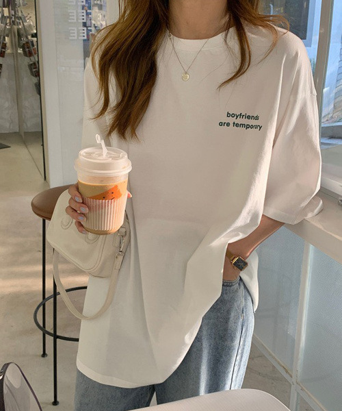 VENCEEXCHANGE(ヴァンスエクスチェンジ)の「シンプルロゴTシャツ(Tシャツ/カットソー・レディース・ホワイト/チャコールグレー/ワインレッド/グリーン・FREE)」の5枚目の写真