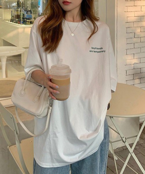 VENCEEXCHANGE(ヴァンスエクスチェンジ)の「シンプルロゴTシャツ(Tシャツ/カットソー・レディース・ホワイト/チャコールグレー/ワインレッド/グリーン・FREE)」の6枚目の写真