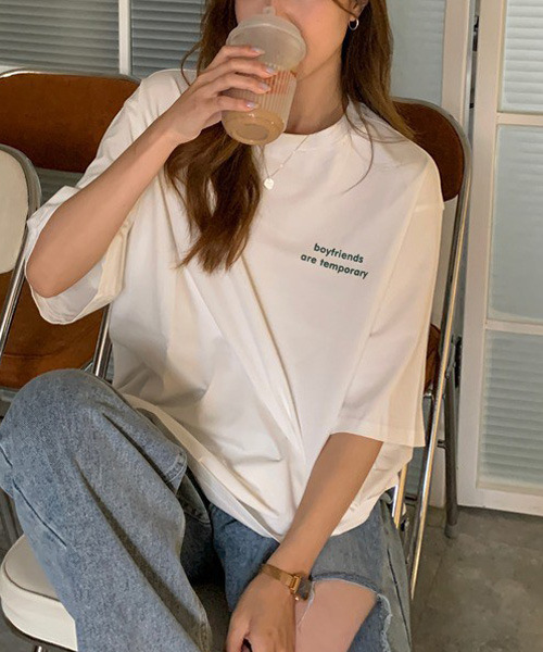 VENCEEXCHANGE(ヴァンスエクスチェンジ)の「シンプルロゴTシャツ(Tシャツ/カットソー・レディース・ホワイト/チャコールグレー/ワインレッド/グリーン・FREE)」の7枚目の写真
