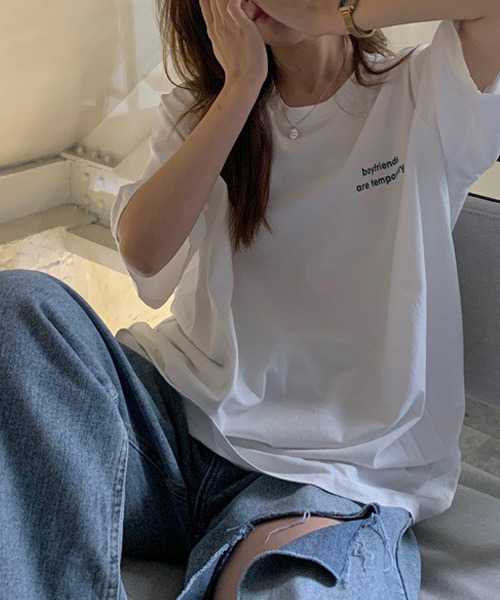 VENCEEXCHANGE(ヴァンスエクスチェンジ)の「シンプルロゴTシャツ(Tシャツ/カットソー・レディース・ホワイト/チャコールグレー/ワインレッド/グリーン・FREE)」の8枚目の写真