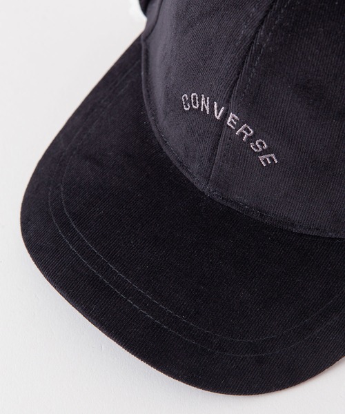 CONVERSE（コンバース）の「【CONVERSE/コンバース】　裏ボア使いのイヤーフラップ付　ワンポイントコーデュロイキャップ（キャップ・レディース・ブラック/ベージュ/アイボリー・FREE）」の16枚目の写真