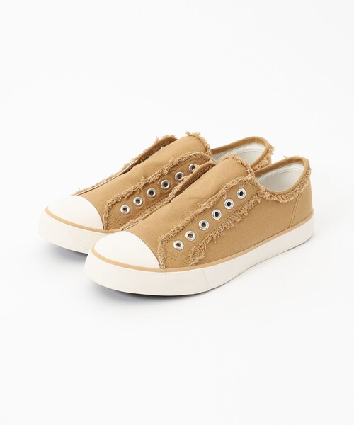 coen（コーエン）の「キャンバススリッポン22FW（スリッポン・レディース・ベージュ/ダークグリーン・XS/S/M/L/XL）」の11枚目の写真