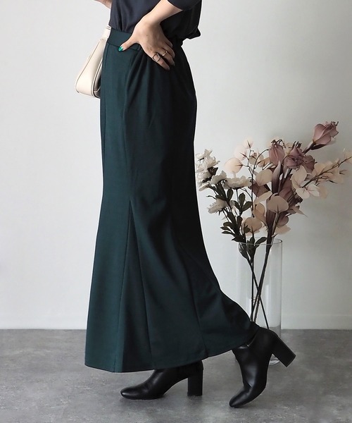 Riberry（リベリー）の「マーメイドロングスカート（スカート・レディース・ブラック/ダークブラウン/グリーン/ダークベージュ・FREE）」の16枚目の写真