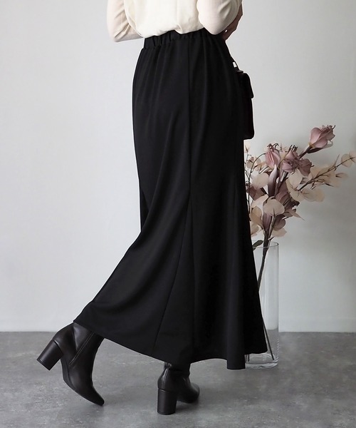 Riberry（リベリー）の「マーメイドロングスカート（スカート・レディース・ブラック/ダークブラウン/グリーン/ダークベージュ・FREE）」の9枚目の写真