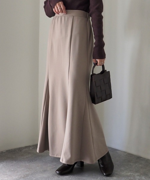 Riberry（リベリー）の「マーメイドロングスカート（スカート・レディース・ブラック/ダークブラウン/グリーン/ダークベージュ・FREE）」の21枚目の写真