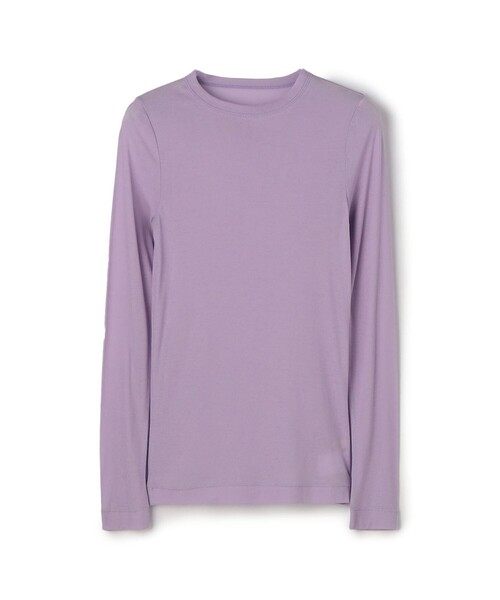 MACPHEE（マカフィー）の「シアージャージー クルーネックプルオーバー（Tシャツ/カットソー・レディース・ライトベージュ/ライトピンク/ホワイト/ライトグリーン/ライトブルー/チャコールグレー/ブルー/レッド系その他/オレンジ/ライトパープル/レッド/ダークブラウン・S）」の8枚目の写真