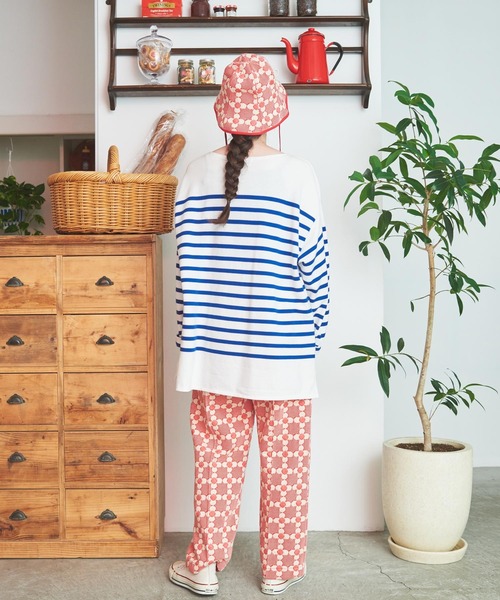 Dot＆Stripes CHILD WOMAN（ドットアンドストライプス　チャイルドウーマン）の「花柄キルトブリスターJAQ ハット（キャスケット・レディース・レッド/ブラック・FREE）」の10枚目の写真