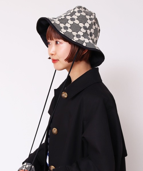 Dot＆Stripes CHILD WOMAN（ドットアンドストライプス　チャイルドウーマン）の「花柄キルトブリスターJAQ ハット（キャスケット・レディース・レッド/ブラック・FREE）」の16枚目の写真