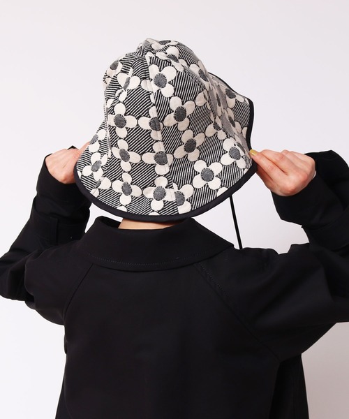 Dot＆Stripes CHILD WOMAN（ドットアンドストライプス　チャイルドウーマン）の「花柄キルトブリスターJAQ ハット（キャスケット・レディース・レッド/ブラック・FREE）」の17枚目の写真